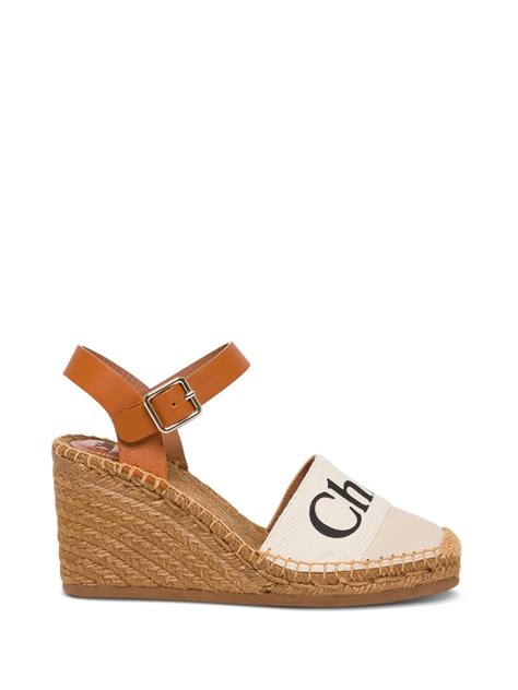 chloe woody sandals sale|chloe espadrille wedge sandal.